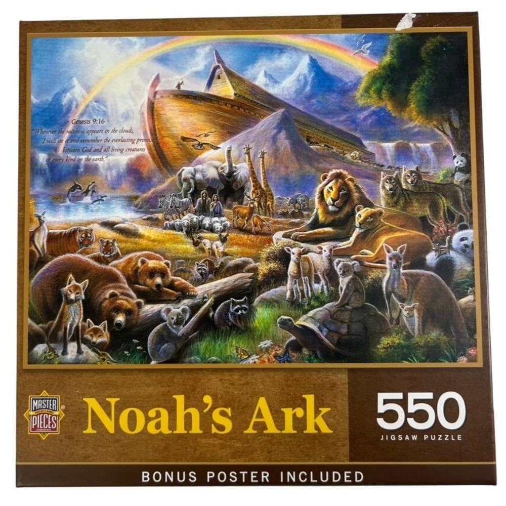 Noah's Ark MasterPieces 550 Piece Jigsaw Puzzle‎ with Bonus Poster Included